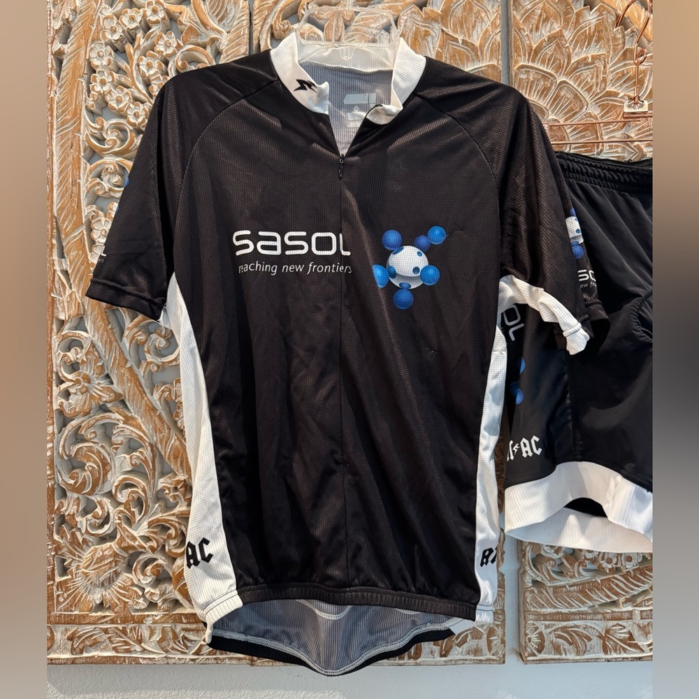 ATAC Sportswear SASOL (South Africa) Cycling Jersey M & Padded Shorts L Set - Picture 2 of 15